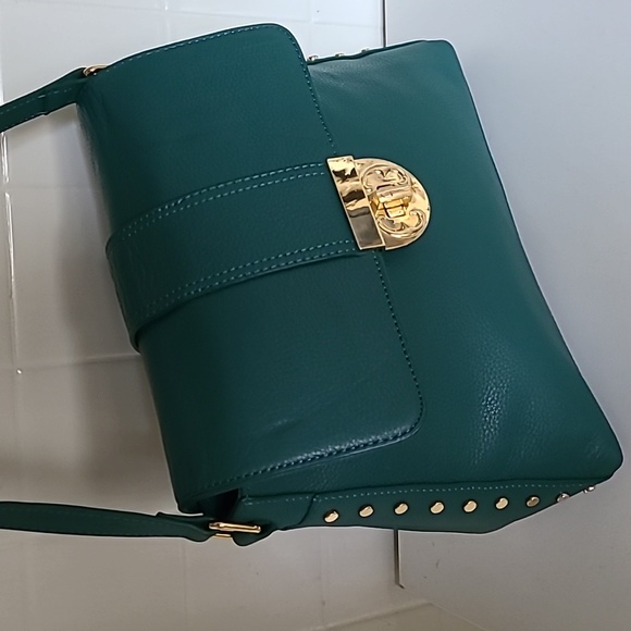 Emma Fox Handbags - EMMA FOX GREEN leather Shoulder Bag